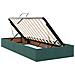 Letto con contenitore LED e materasso Verde Scuro 100 x 200 cm - Foto miniatura 6