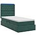 Letto con contenitore LED e materasso Verde Scuro 100 x 200 cm - Foto miniatura 9