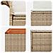 Set di divani 6 pz 4-Numero di posti Beige e Bianco Crema - Foto miniatura 10