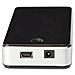 Hub Con 7 Porte Usb 2.0 Con Alimentatore Esterno Colore Argento-Nero - Foto miniatura 2