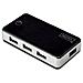 Hub Con 7 Porte Usb 2.0 Con Alimentatore Esterno Colore Argento-Nero - Foto miniatura 1