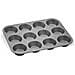 Stampo 12 muffin antiaderente 35x27x3 cm alluminio grigio - Foto miniatura 2
