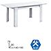 Tavolo Rettangolare Allungabile Bianco Antigraffio 004586bo - Foto miniatura 3