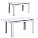 Tavolo Rettangolare Allungabile Bianco Antigraffio 004586bo - Foto miniatura 5