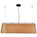 Stood Sospensione 5xe27 Nero + Legno Max 20w - Foto miniatura 3