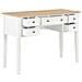 Scrivania Bianca 109,5x45x77,5 Cm In Legno - Foto miniatura 2