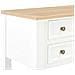 Scrivania Bianca 109,5x45x77,5 Cm In Legno - Foto miniatura 3