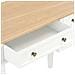 Scrivania Bianca 109,5x45x77,5 Cm In Legno - Foto miniatura 8