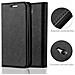 Custodia Compatibile Con Samsung Galaxy S4 Mini In Nero Di Notte - Coperchio Protettiva Con Chiusura Magnetica, Funzione Stand E Tasca Per Le Carte - Foto miniatura 3