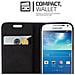 Custodia Compatibile Con Samsung Galaxy S4 Mini In Nero Di Notte - Coperchio Protettiva Con Chiusura Magnetica, Funzione Stand E Tasca Per Le Carte - Foto miniatura 7