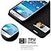 Custodia Compatibile Con Samsung Galaxy S4 Mini In Nero Di Notte - Coperchio Protettiva Con Chiusura Magnetica, Funzione Stand E Tasca Per Le Carte - Foto miniatura 4