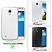 Custodia Compatibile Con Samsung Galaxy S4 Mini In Nero Di Notte - Coperchio Protettiva Con Chiusura Magnetica, Funzione Stand E Tasca Per Le Carte - Foto miniatura 11