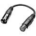 Dmx Adattatore Xlr Femmina A 5 poli Su Connettore Xlr Maschio 3 poli 0,2 m - Foto miniatura 1