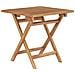 Tavolo Da Giardino Pieghevole 45x45x45 Cm In Legno Di Teak - Foto miniatura 1