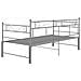 Telaio Divano Letto Estraibile Grigio In Metallo 90x200 Cm - Foto miniatura 5