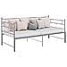 Telaio Divano Letto Estraibile Grigio In Metallo 90x200 Cm - Foto miniatura 7