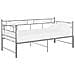 Telaio Divano Letto Estraibile Grigio In Metallo 90x200 Cm - Foto miniatura 1