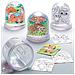 Color-a Ar618 Animal Woodland Neve Globes Value Pack - Creative Art E Artigianato Per Bambini Di Fare Personalizza E Decorare (confezione Da 4) Assortiti - Foto miniatura 1