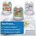 Color-a Ar618 Animal Woodland Neve Globes Value Pack - Creative Art E Artigianato Per Bambini Di Fare Personalizza E Decorare (confezione Da 4) Assortiti - Foto miniatura 4