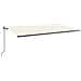 Tenda da Sole Retrattile Automatica 600x350 cm Crema - Foto miniatura 1