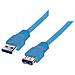 USB 3.0 male / female, 3 m, USB A, USB A, Maschio / femmina, Dritto, Dritto, Nichel - Foto miniatura 1