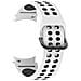 Bracciale Per Galaxy Watch 115mm S /m Extreme Sport Edition In Silicone, Bianco / Nero - Foto miniatura 9