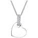 Collana Donna Ciondolo Cuore Amore Classico Con Diamante (0,05 Ct) In Argento Sterling 925 - Foto miniatura 1