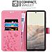 Custodia Compatibile Con Google Pixel 6 In Rosa Fiore - Coperchio Protettivo In Design Floreale Con Chiusura Magnetica, Funzione Stand E Slot Per Carte - Foto miniatura 3