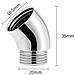 Adattatore Per Soffione Doccia A 135° Silver - Foto miniatura 3