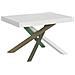Tavolo Allungabile 90x130/390 Cm Volantis Telaio Gambe 4 Colori (a) - Bianco Frassino - Foto miniatura 6