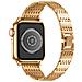 Cinturino Per Apple Watch 38/40/41mm In Acciaio Inossidabile Strass, Oro - Foto miniatura 2