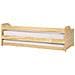 Letto Estraibile Legno Di Pino Luneray 90 X 200 Cm Marrone Chiaro - Foto miniatura 4