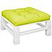 Cuscino Per Pallet Verde Brillante 70x70x12 Cm In Tessuto - Foto miniatura 3