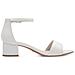 White Matt Casual Part-open Sandals Sandali Sintetico E Tessile Scarpe Donna Bianco Eu 39, 1-28295-42 140 - Foto miniatura 3