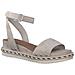Taupe Casual Open Sandals Sandali Pelle Scarpe Donna Beige Eu 36, 1-28251-20 341 - Foto miniatura 2