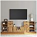 Mobile TV 5 pz con Contenitore ODDA in Legno Massello di Pino - Foto miniatura 1