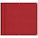 Paravento da Balcone Rosso 90x1000 cm 100% Poliestere Oxford - Foto miniatura 1