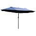 Ombrellone da Giardino Doppio con Apertura a Manovella, Acciaio e Poliestere, 460x270x240 cm, Blu - Foto miniatura 1