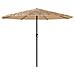 Ombrellone Giardino Con Palo In Acciaio Marrone 388x388x248 Cm - Foto miniatura 1