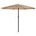 Ombrellone Giardino Con Palo In Acciaio Marrone 388x388x248 Cm - Foto miniatura 2