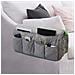 Organizer Per Bracciolo Del Divano, Porta Telecomando Grey - Foto miniatura 2