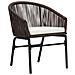 Set pranzo giardino  da 10 pezzi con cuscini Marrone Polyrattan, Tavolo giardino allungabile  Anthracite (140-210)x90x73 cm Acciaio - Foto miniatura 6