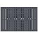 Set pranzo giardino  da 10 pezzi con cuscini Marrone Polyrattan, Tavolo giardino allungabile  Anthracite (140-210)x90x73 cm Acciaio - Foto miniatura 8