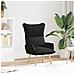 Poltrona Rilassante in Tessuto Nero - Foto miniatura 2