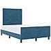 Rete Letto in Velluto Blu Scuro 120x190 cm - Foto miniatura 1