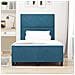 Rete Letto in Velluto Blu Scuro 120x190 cm - Foto miniatura 5