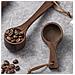 Cucchiaio Da Caffè Multifunzione Con Manico In Legno Di Noce, Ideale Per Misurare E Servire - Foto miniatura 2