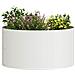 Vasi da giardino 5 pcs Bianco 40 x 40 x 20 cm Acciaio - Foto miniatura 3