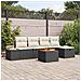 Set Divano da Giardino 6 pcs Nero 55 x 62 x 69 cm Poly Rattan - Foto miniatura 2