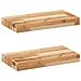 Mensole da Parete 2 pz 60x20x4 cm Legno Acacia Rifinito a Olio - Foto miniatura 1